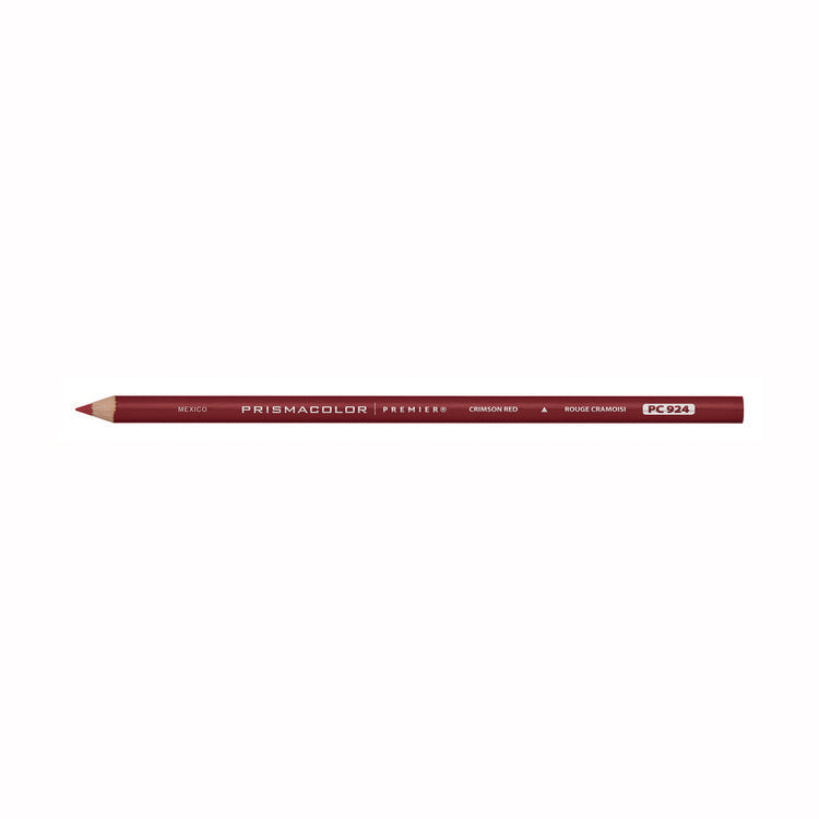 Premier Colored Pencil, Crimson Red Lead, Crimson Red Barrel, 12/Pack