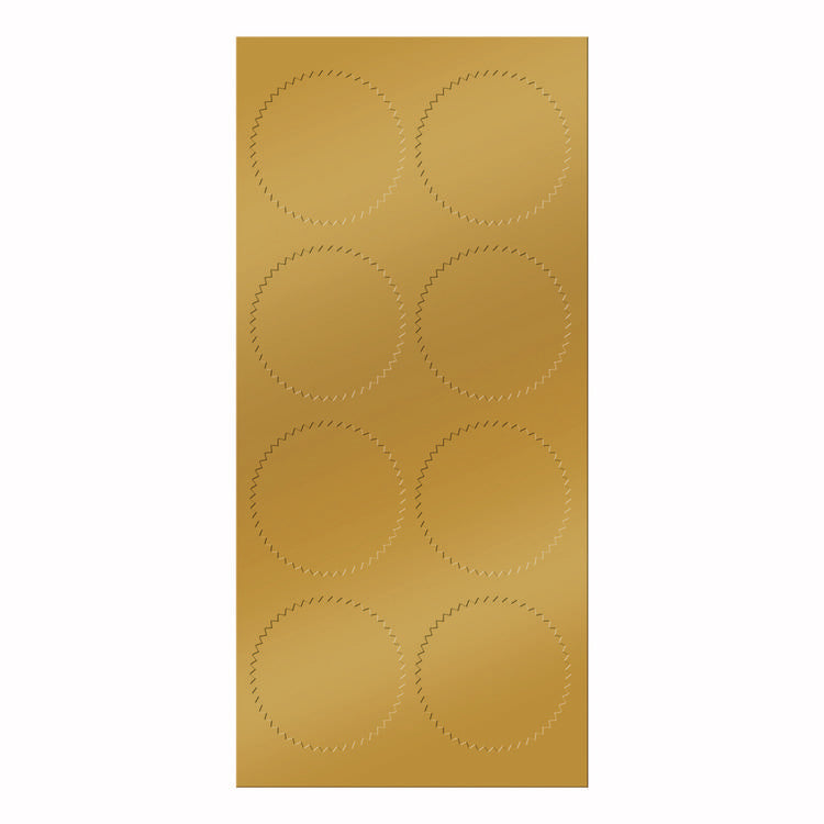 Seals, 1.75  Diameter, Gold Foil, 50/Pack