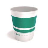 Insulated Paper Cup, 10 oz, White/Teal, 40/Pack