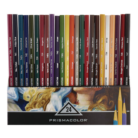 Verithin Colored Pencils, Assorted Lead and Barrel Colors, 24/Set