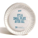 Economy Paper Plates, 6  dia, White, 250/Pack, 4 Packs/Carton