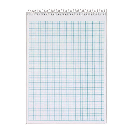 Docket Graph Pad, Quadrille Rule (4 sq/in), Green Cover, 70 White 8.5 x 11 Sheets