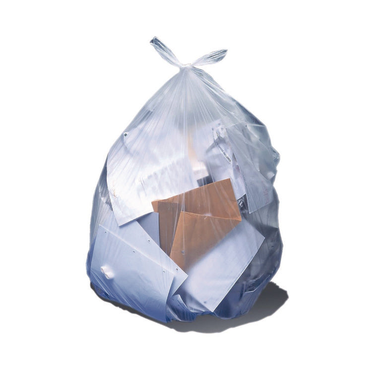 Low-Density Can Liners, 10 gal, 0.35 mil, 24  x 23 , Clear, Flat Pack, 1,000/Carton