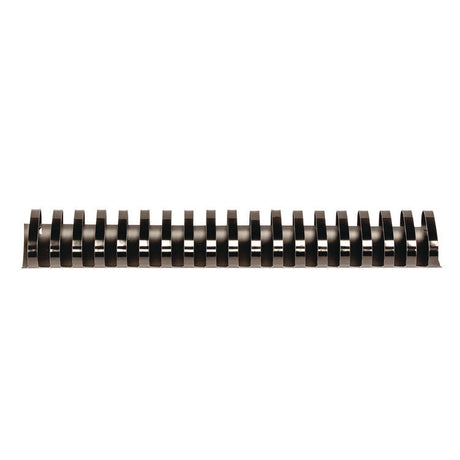 Plastic Comb Bindings, Oval, 2  Diameter, 500 Sheet Capacity, Black, 40/Pack