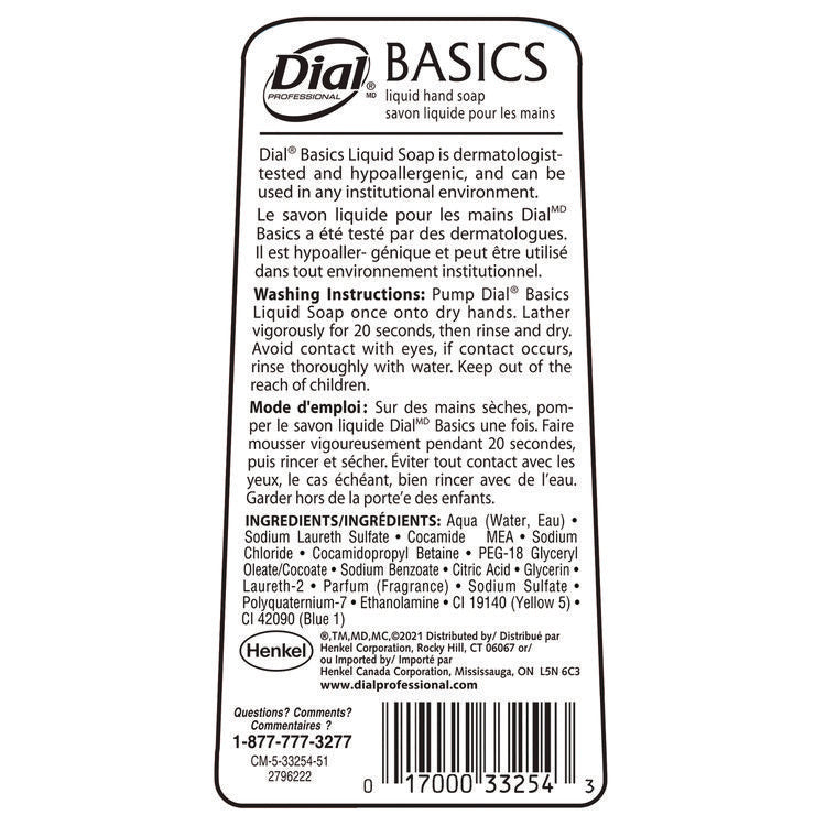 Basics Liquid Hand Soap, Fresh Floral Scent, 7.5 oz Pump Bottle