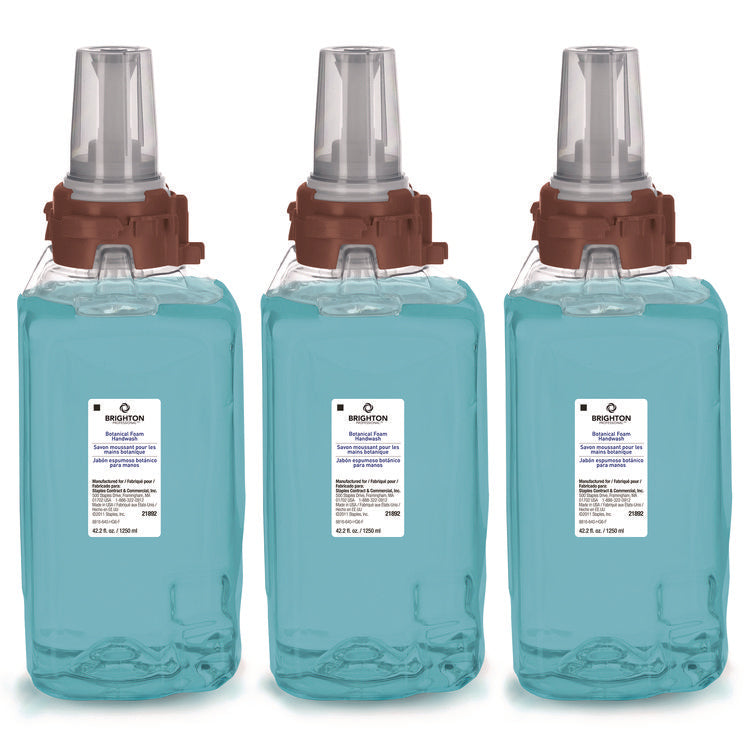 ADX Foaming Hand Soap Refills, Botanical Scent, 1,250 mL, 3/Carton