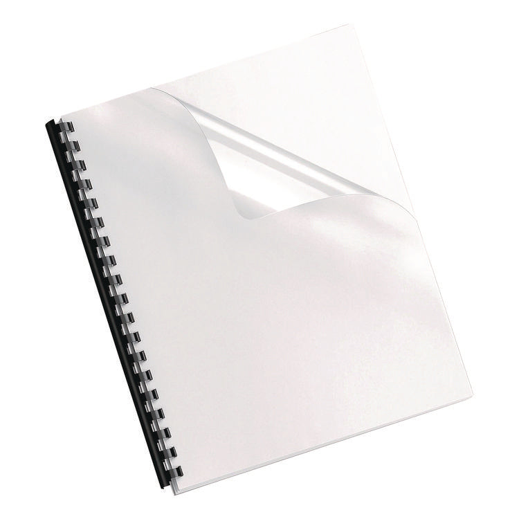 Crystals Transparent Presentation Covers for Binding Systems, Unpunched, Clear, with Square Corners, 11 x 8.5, 25/Pack