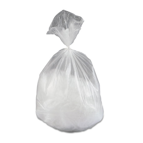 High-Density Commercial Can Liners, 16 gal, 5 mic, 24  x 33 , Natural, Perforated Roll, 50 Bags/Roll, 20 Rolls/Carton