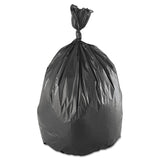 Low-Density Commercial Can Liners, 60 gal, 1.4 mil, 38  x 58 , Black, Interleaved Roll, 20 Bags/Roll, 5 Rolls/Carton