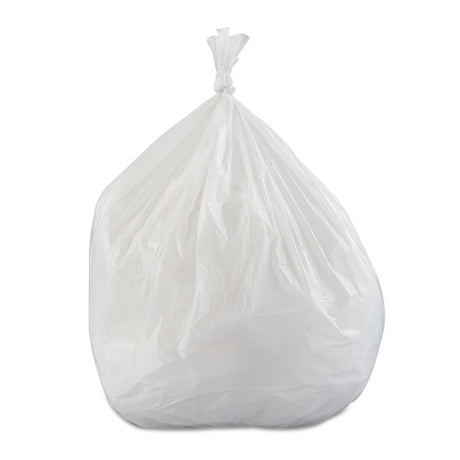 Low-Density Commercial Can Liners, 30 gal, 0.7 mil, 30  x 36 , White, Interleaved Roll, 25 Bags/Roll, 8 Rolls/Carton