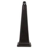 GroundsKeeper Cigarette Waste Collector, Pyramid, 1 gal, 12.25 x 39.75,  Black