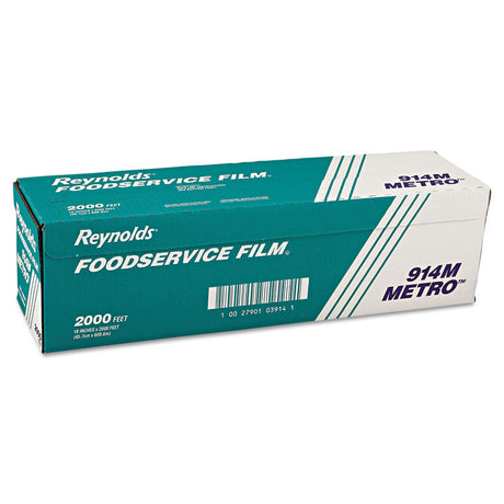 Metro Light-Duty PVC Film Roll with Cutter Box, 18  x 2,000 ft, Clear