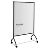 Impromptu Magnetic Whiteboard Collaboration Screen, 42w x 21.5d x 72h, Black/White