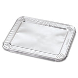 Steam Pan Foil Lids, Fits Half-Size Pan, 30 Gauge, 12.27 x 10.44, 100/Carton