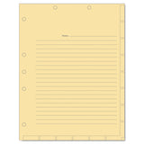 Medical Chart Index Divider Sheets, Untabbed, 11 x 8.5, Manila, 400/Box