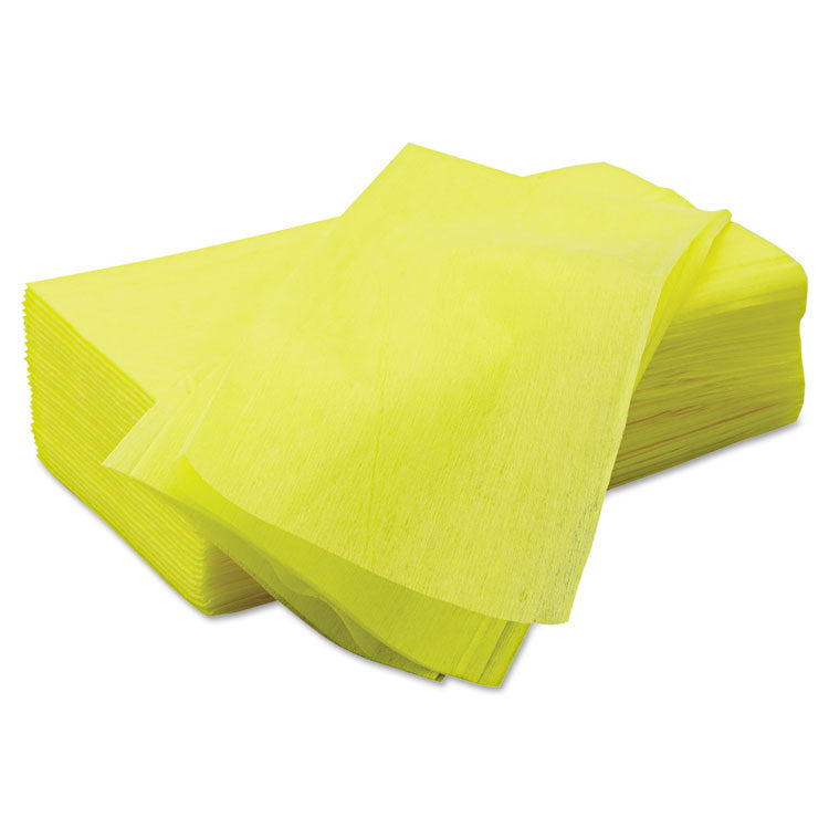 Masslinn Dust Cloths, 1-Ply, 24 x 24, Unscented, Yellow, 30/Bag, 5 Bags/Carton