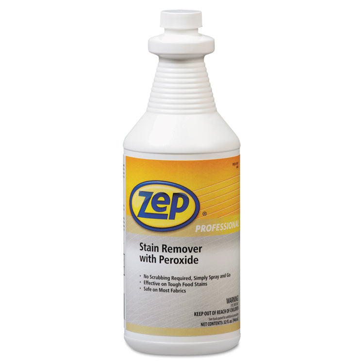 Stain Remover with Peroxide, Quart Bottle, 6/Carton