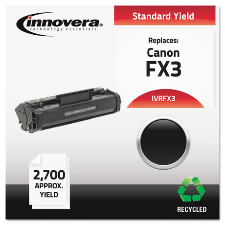 Remanufactured Black Toner, Replacement for FX-3 (1557A002BA), 2,700 Page-Yield