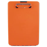 SlimMate Storage Clipboard, 0.5" Clip Capacity, Holds 8.5 x 11 Sheets, Hi-Vis Orange