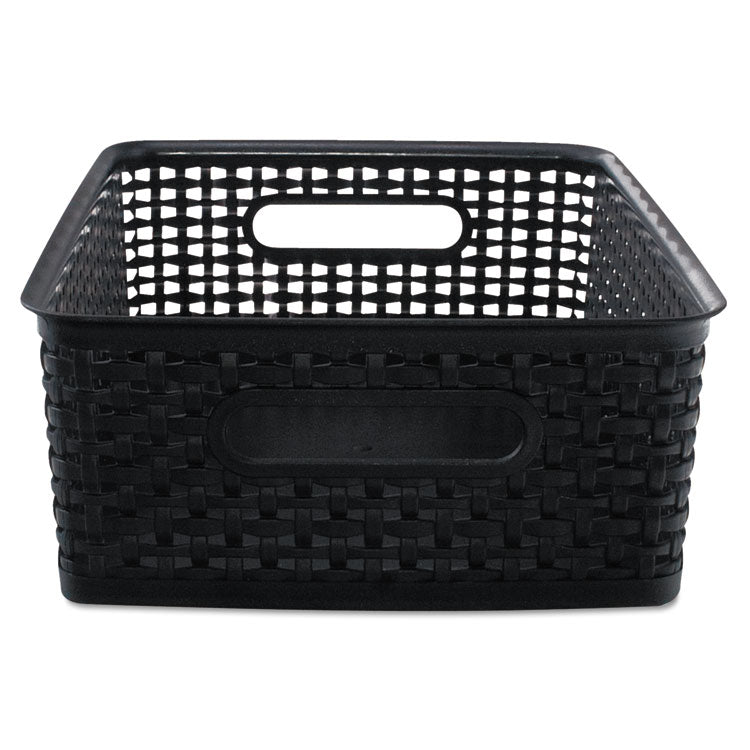 Weave Bins, 14.25 x 10.25 x 4.75, Black, 2/Pack