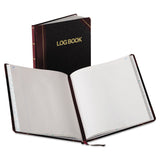 Log Book, List-Management Format with Medium/College Rule, Black/Red Cover, (150) 10.13 x 7.78 Sheets