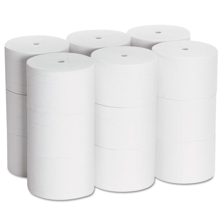 Coreless Bath Tissue, Septic Safe, 2-Ply, White, 1,500 Sheets/Roll, 18 Rolls/Carton
