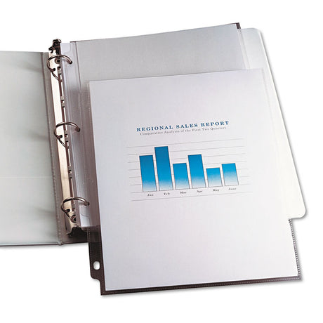 Top-Load Vinyl Sheet Protectors, Heavy Gauge, Letter, Clear, 100/Box