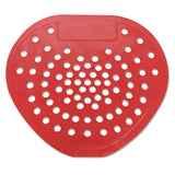 Health Gards Vinyl Urinal Screen, Cherry Scent, 7.75 x 6.88, Red, Dozen