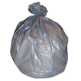 Right Sack Can Liners, 56 gal, 40.64 mic, 44  x 55 , Gray, 100/Carton