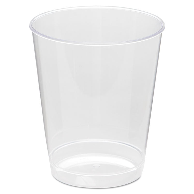 Comet Plastic Tumbler, 8 oz, Clear, Tall, 25/Pack, 20 Packs/Carton