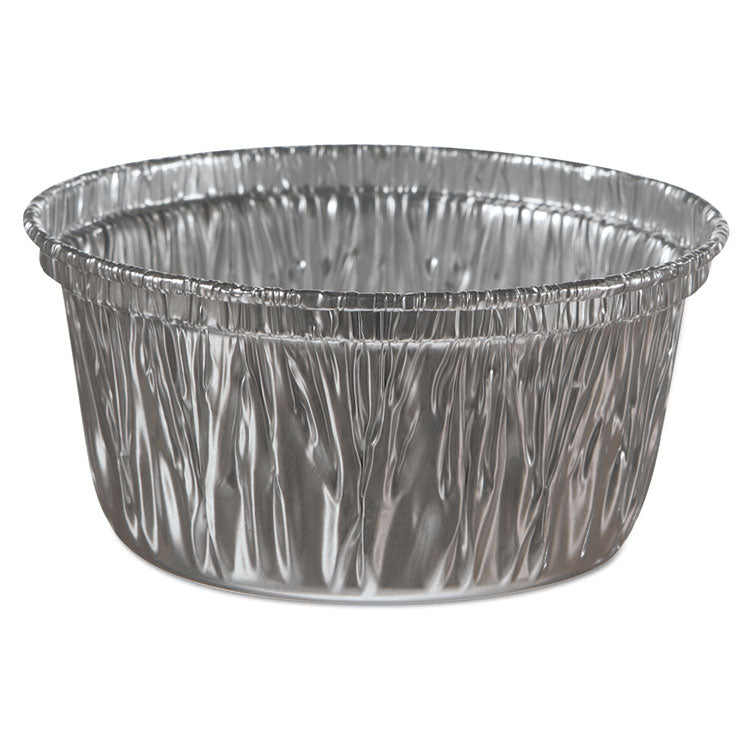 Aluminum Baking Cups, 4 oz, 3.38  Diameter x 1.56 h, 1,000/Carton