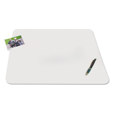 KrystalView Desk Pad with Antimicrobial Protection, Matte Finish, 22 x 17,  Clear