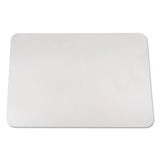 KrystalView Desk Pad with Antimicrobial Protection, Glossy Finish, 24 x 19, Clear