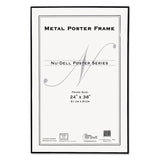 Metal Poster Frame, Plastic Face, 24 x 36, Black