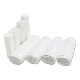 High-Density Commercial Can Liners, 7 gal, 6 mic, 20  x 22 , Clear, Perforated Roll, 50 Bags/Roll, 40 Rolls/Carton
