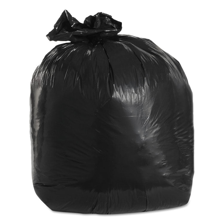 Low-Density Can Liners, 20 gal, 1.25 mil, 30  x 36 , Black, Flat Pack, 100/Carton