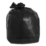 Low-Density Can Liners, 20 gal, 1.25 mil, 30  x 36 , Black, Flat Pack, 100/Carton