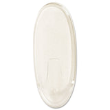All Weather Hooks and Strips, Large, Plastic, Clear, 4 lb Capacity, 1 Hook and 2 Strips/Pack