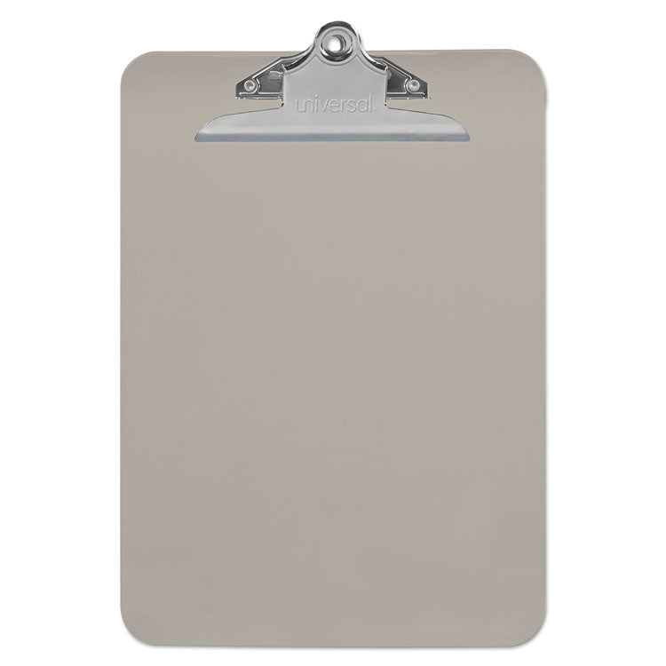 Plastic Clipboard with High Capacity Clip, 1.25" Clip Capacity, Holds 8.5 x 11 Sheets, Translucent Black