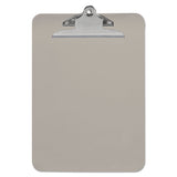 Plastic Clipboard with High Capacity Clip, 1.25" Clip Capacity, Holds 8.5 x 11 Sheets, Translucent Black