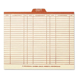 Manila Out Guides, Printed Form Style, 1/5-Cut Top Tab, Out, 8.5 x 11, Manila, 100/Box