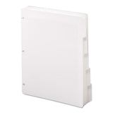 Three-Ring Binder Index Divider, 5-Tab, 11 x 8.5, White, 20 Sets