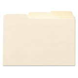 Manila Card Guides, 1/3-Cut Top Tab, Blank, 4 x 6, Manila, 100/Box