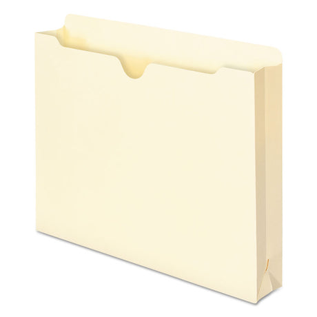 Manila File Jackets, 1-Ply Straight Tab, Letter Size, Manila, 50/Box