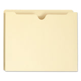 Manila File Jackets, 2-Ply Straight Tab, Letter Size, Manila, 50/Box