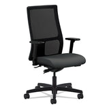 Ignition Series Mesh Mid-Back Work Chair, Supports Up to 300 lb, 17.5" to 22" Seat Height, Iron Ore Seat, Black Back/Base