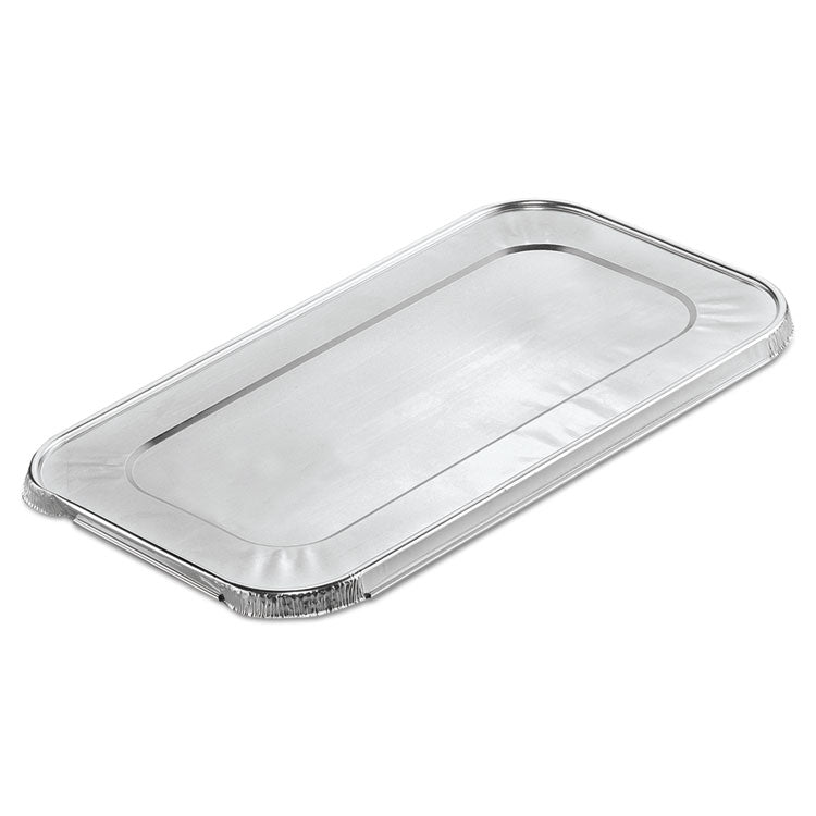 Steam Pan Foil Lids, Fits One-Third Size Pan, 0.5  Deep, 6.4 x 12.7, 200/Carton