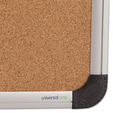 Cork Board with Aluminum Frame, 24 x 18, Tan Surface