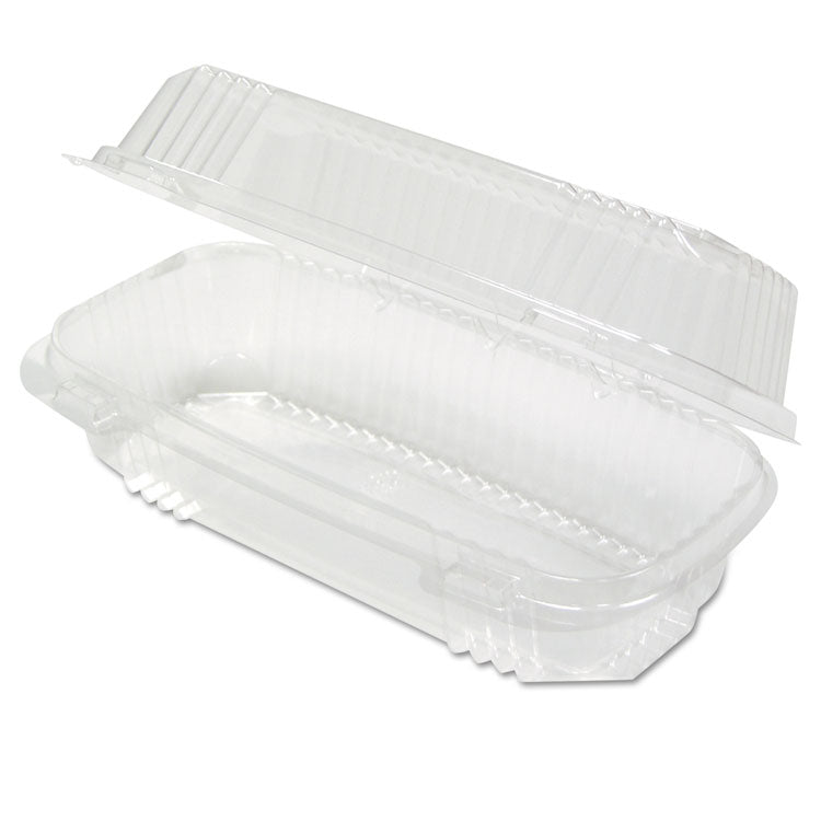 ClearView SmartLock Hinged Lid Container, 23 oz, 8.5 x 4 x 2.5, Clear, Plastic, 250/Carton