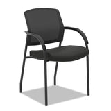 Lota Series Guest Side Chair, 23" x 24.75" x 34.5", Black Seat, Black Back, Black Base